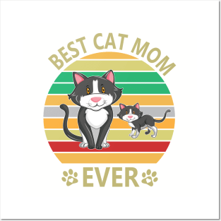 Best Cat Mom Ever Posters and Art